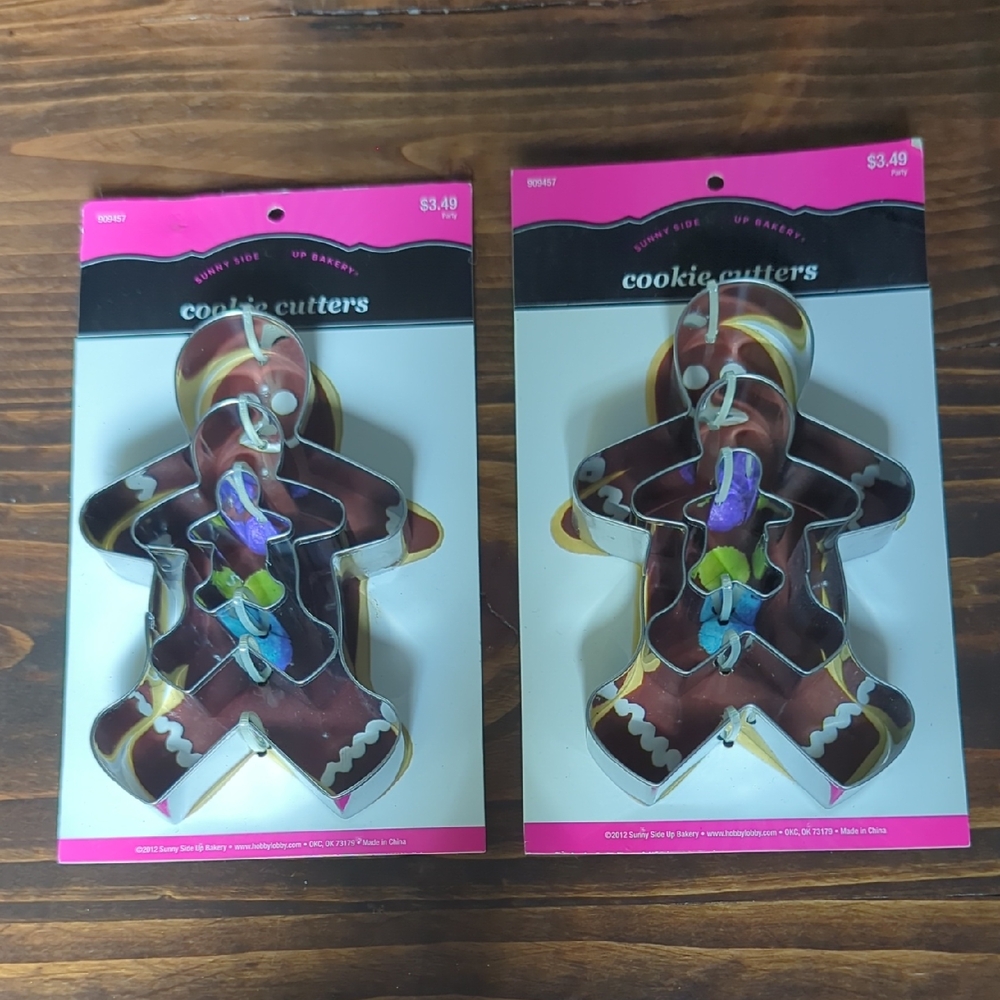 2 Gingerbread Man Cookie Cutters